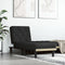 vidaXL - Chaise - longue - fluweel - zwart