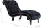 vidaXL - Chaise - longue - fluweel - zwart