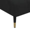 vidaXL - Chaise - longue - fluweel - zwart
