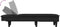 vidaXL - Chaise - longue - fluweel - zwart