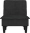 vidaXL - Chaise - longue - fluweel - zwart