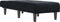 vidaXL - Chaise - longue - fluweel - zwart