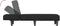 vidaXL - Chaise - longue - fluweel - zwart