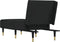 vidaXL - Chaise - longue - fluweel - zwart