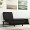 vidaXL - Chaise - longue - fluweel - zwart