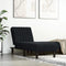 vidaXL - Chaise - longue - fluweel - zwart