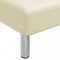 vidaXL - Chaise - longue - kunstleer - crèmekleurig
