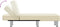 vidaXL - Chaise - longue - kunstleer - crèmekleurig