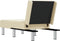 vidaXL - Chaise - longue - kunstleer - crèmekleurig