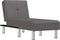 vidaXL - Chaise - longue - kunstleer - grijs