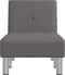 vidaXL - Chaise - longue - kunstleer - grijs