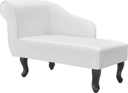 vidaXL - Chaise - longue - kunstleer - wit