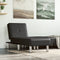 vidaXL - Chaise - longue - kunstleer - zwart
