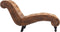 vidaXL - Chaise - longue - kunstsuède - bruin