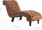 vidaXL - Chaise - longue - kunstsuède - bruin