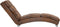 vidaXL - Chaise - longue - kunstsuède - bruin