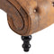 vidaXL - Chaise - longue - kunstsuède - bruin
