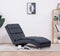 vidaXL - Chaise - longue - kunstsuède - grijs