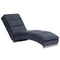 vidaXL - Chaise - longue - kunstsuède - grijs