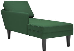 vidaXL - Chaise - longue - met - kussen - corduroy - stof - jungle - groen