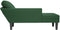 vidaXL - Chaise - longue - met - kussen - corduroy - stof - jungle - groen