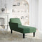 vidaXL - Chaise - longue - met - kussen - corduroy - stof - jungle - groen