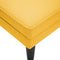 vidaXL - Chaise - longue - met - kussen - corduroy - stof - lichtgeel