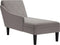 vidaXL - Chaise - longue - met - kussen - en - rechterarmleuning - stof - taupe
