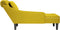 vidaXL - Chaise - longue - met - kussen - en - rechterarmleuning - fluweel - geel