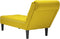 vidaXL - Chaise - longue - met - kussen - en - rechterarmleuning - fluweel - geel
