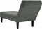vidaXL - Chaise - longue - met - kussen - en - rechterarmleuning - stof - donkergrijs