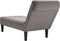 vidaXL - Chaise - longue - met - kussen - en - rechterarmleuning - stof - taupe