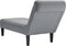 vidaXL - Chaise - longue - met - kussen - en - rechterarmleuning - stof - lichtgrijs