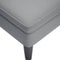 vidaXL - Chaise - longue - met - kussen - en - rechterarmleuning - stof - lichtgrijs