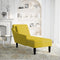 vidaXL - Chaise - longue - met - kussen - en - rechterarmleuning - fluweel - geel