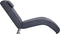 vidaXL - Chaise - longue - met - kussen - kunstsuède - grijs