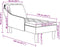 vidaXL - Chaise - longue - met - kussen - & - rechterarmleuning - fluweel - lichtgrijs