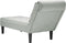 vidaXL - Chaise - longue - met - kussen - & - rechterarmleuning - fluweel - lichtgrijs