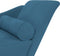 vidaXL - Chaise - longue - met - kussens - fluweel - blauw