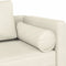 vidaXL - Chaise - longue - met - kussens - fluweel - crèmekleurig