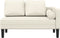vidaXL - Chaise - longue - met - kussens - fluweel - crèmekleurig