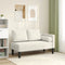 vidaXL - Chaise - longue - met - kussens - fluweel - crèmekleurig