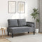 vidaXL - Chaise - longue - met - kussens - fluweel - donkergrijs