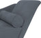 vidaXL - Chaise - longue - met - kussens - fluweel - donkergrijs