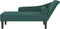 vidaXL - Chaise - longue - met - kussens - fluweel - donkergroen