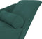vidaXL - Chaise - longue - met - kussens - fluweel - donkergroen