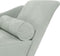 vidaXL - Chaise - longue - met - kussens - fluweel - lichtgrijs