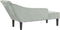 vidaXL - Chaise - longue - met - kussens - fluweel - lichtgrijs