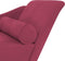 vidaXL - Chaise - longue - met - kussens - fluweel - wijnrood