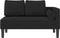 vidaXL - Chaise - longue - met - kussens - fluweel - zwart